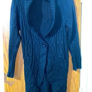 Black Cardigan thick layer